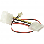 Sharkoon adapter 3-pin -> 4-pin (black/red, retail)