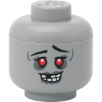 Room Copenhagen LEGO Storage Head "Zombie", mini (gray)