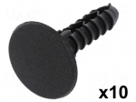Trim clip | 10pcs | Alfa Romeo,Fiat,Lancia | L: 31.2mm | polyamide