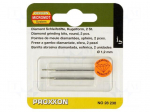 Diamond mill | &Oslash;: 1.2mm | &Oslash;: 2.35mm | Plating: diamond | 2pcs.