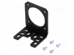 Bracket | black | Pcs: 1 | bracket,mounting screws
