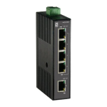 LevelOne IES-0500 5-pordiline kiire Ethernet t&ouml;&ouml;stuslik l&uuml;liti, DIN-kinnitus, juhita, t&auml;isdubla