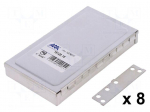 Enclosure: shielding | X: 68mm | Y: 122mm | Z: 17mm | steel