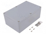 Enclosure: multipurpose | X: 120mm | Y: 188mm | Z: 78mm | aluminium | grey