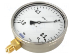 Manometer | -1&divide;6bar | Class: 1 | 160mm | 80&deg;C | IP54 | stainless steel