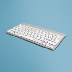 Klaviatuur R-GO Tools R-Go Tools ergonoomiline R-Go Compact Break klaviatuur, Bluetooth, pauside tegemise tarkvaraga, QWERTZ (CH), valge