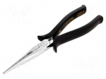 Pliers | for gripping and bending,half-rounded nose,universal