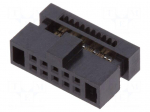 Plug | pin strips | Minitek127 | female | PIN: 10 | straight | 1.27mm | IDC