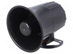 Sound transducer: siren | dynamic | 6 tones | 1300mA | &Oslash;: 105mm | 12VDC