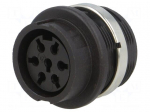 Socket | DIN | female | w/o contacts | PIN: 7 | Layout: 360&deg; | 300V | IP40
