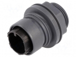 Connector: circular | socket | male | PIN: 16 | w/o contacts | UL94V-0