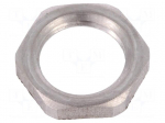Nut | M12 | stainless steel | Thk: 3mm | Spanner: 17mm | Thread: metric