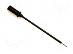 Test probe | 60V | black | Tip diameter: 0.75mm | Socket size: 0.64mm