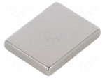 Magnet: permanent | neodymium | H: 2.5mm | 15N | W: 12.5mm | L: 16mm