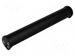 Handle | Mat: aluminium | black | H: 34.5mm | L: 206mm | &Oslash;: 30mm