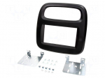 Radio mounting frame | Opel,Renault | 2 DIN | black