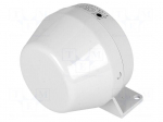 Signaller: sound | horn | 230VAC | 92dB | Series: KDH | IP43 | &Oslash;75x72mm