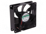 Fan: DC | axial | 12VDC | 92x92x25mm | 126.75m3/h | 45.5dBA | Vapo | 24AWG