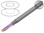 Wire | LiY-CY | 6x0.75mm2 | shielded,tinned copper braid | PVC | grey