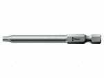Screwdriver bit | Torx&reg; | TX09 | 1/4" | Overall len: 70mm