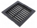 Filter | Cutout: 125x125mm | D: 26mm | IP54 | Mounting: push-in | black