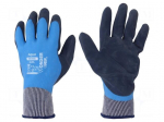 Protective gloves | Size: 11,XXL | blue | latex,polyamide | Aqua