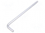 Wrench: hex key | spherical | HEX 7mm | L: 197mm | alloy steel | long