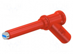Measuring tip | 2A | red | Tip diameter: 7mm | Socket size: 4mm