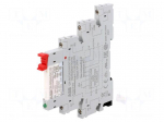 Relay: interface | SPDT | Ucoil: 24VAC,24VDC | for DIN rail mounting
