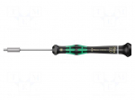 Screwdriver: precision | 6-angles socket | HEX 2mm