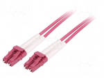 Fiber patch cord | OM4 | LC/UPC,both sides | 5m | 50/125um | LSZH | grey