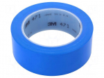 Tape: marking | blue | L: 33m | W: 38mm | Thk: 0.13mm | 2.5N/cm | 130%