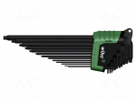 Wrench: Torx&reg;-set | Chrom-vanadium steel | Plating: black finish