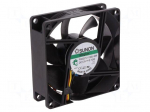 Fan: DC | axial | 12VDC | 80x80x25mm | 101.4m3/h | 44.7dBA | Vapo | 4800rpm