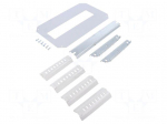 DIN rail frame set with covers