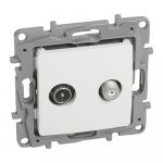 TV-SAT multiple star socket Niloe - attenuation 1 dB - white