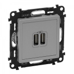 VALENA LIFE 2 USB CHARGER A+A 2.4A 12 W ALU