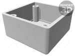 Enclosure: shielding | X: 56mm | Y: 56mm | Z: 40mm | ABS,stainless steel