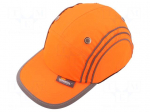 Light helmet | adjustable | Size: 58&divide;62mm | orange | polyester