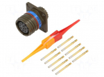Connector: military | socket | female | PIN: 10 | straight | crimped