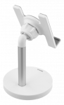 DELTACO Desktop Stand for Smartphone; Tablet, Fits "4.3" to 8 " white ARM-275