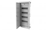 Distribution board flush 48+8 modues with metal door and clamps (N+PE) IP40