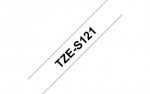 Brother | TZe-S121 Strong Adhesive Laminated Tape | Black on Clear | TZe | 8 m | 9 cm