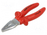 Pliers | insulated,universal | carbon steel | 180mm | 406/1VDEDP