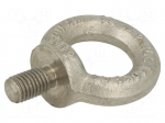 Lifting eye bolt | M12x20 | Head: eye | acid resistant steel A4
