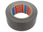 Tape: duct | W: 50mm | L: 50m | Thk: 0.15mm | grey | synthetic caoutchouc
