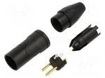 Connector: XLR | plug | male | AX | 15A | 133V | PIN: 3 | IP40 | straight
