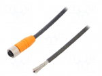 Cable: for sensors/automation | M12 | PIN: 4 | straight | 10m | plug