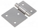 Hinge | Width: 75mm | stainless steel | H: 50mm