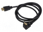 Cable | HDMI plug,HDMI plug 90&deg; up/down | PVC | HDMI 2.0 | 1.5m